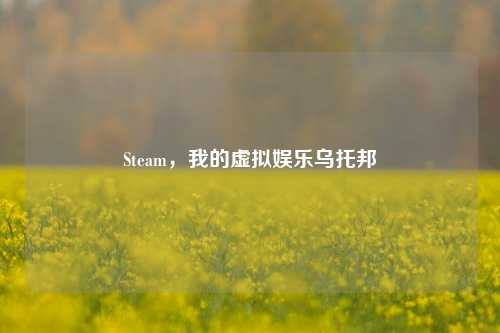 Steam，我的虚拟娱乐乌托邦