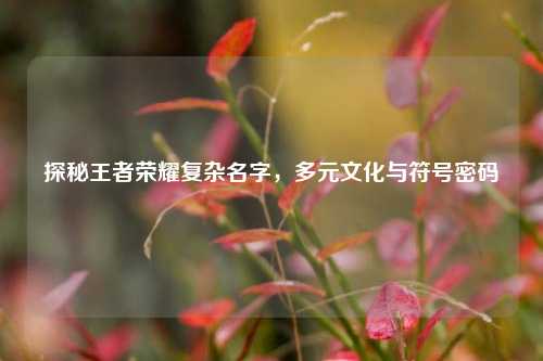 探秘王者荣耀复杂名字,多元文化与符号密码