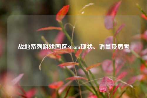 战地系列游戏国区Steam现状、销量及思考