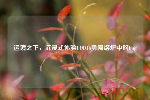 运镜之下,沉浸式体验COD16勇闯熔炉中的bug