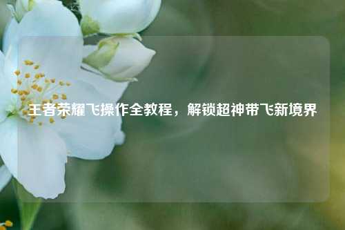 王者荣耀飞操作全教程,解锁超神带飞新境界