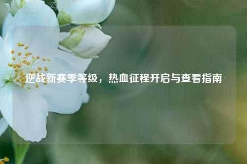 逆战新赛季等级，热血征程开启与查看指南