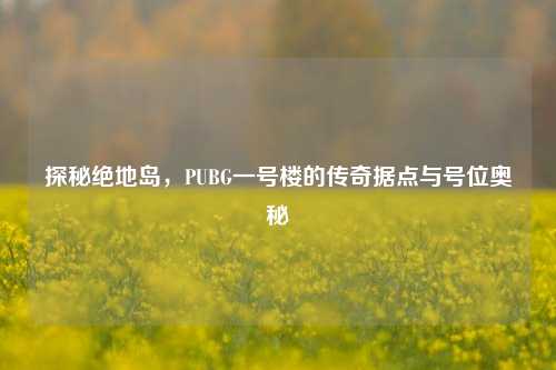 探秘绝地岛,PUBG一号楼的传奇据点与号位奥秘