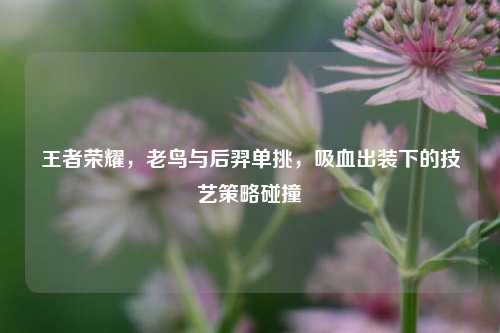 王者荣耀,老鸟与后羿单挑,吸血出装下的技艺策略碰撞