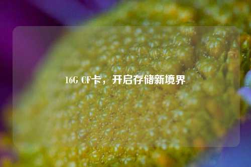 16G CF卡,开启存储新境界
