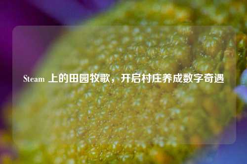 Steam 上的田园牧歌,开启村庄养成数字奇遇