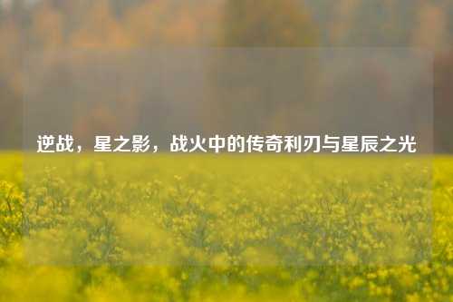 逆战,星之影,战火中的传奇利刃与星辰之光