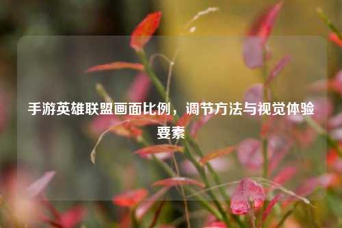 手游英雄联盟画面比例,调节 *** 与视觉体验要素
