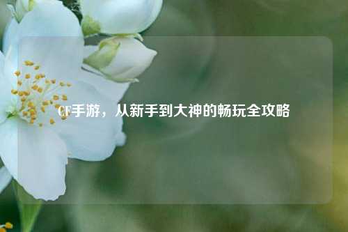 CF手游,从新手到大神的畅玩全攻略