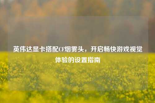 英伟达显卡搭配CF烟雾头,开启畅快游戏视觉体验的设置指南
