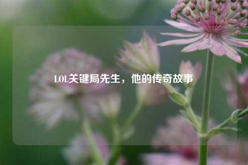 LOL关键局先生,他的传奇故事