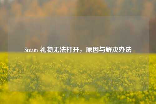 Steam 礼物无法打开,原因与解决办法
