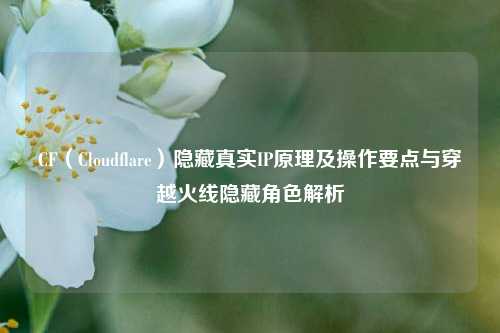 CF(Cloudflare)隐藏真实IP原理及操作要点与穿越火线隐藏角色解析