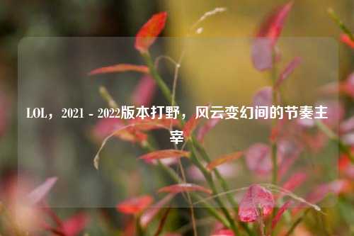 LOL,2021 - 2022版本打野,风云变幻间的节奏主宰