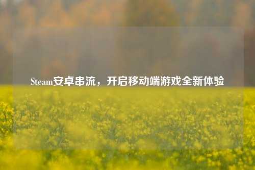 Steam安卓串流,开启移动端游戏全新体验